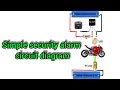 Simple security alarm circuit diagram #khairunelectronicsbd #security
