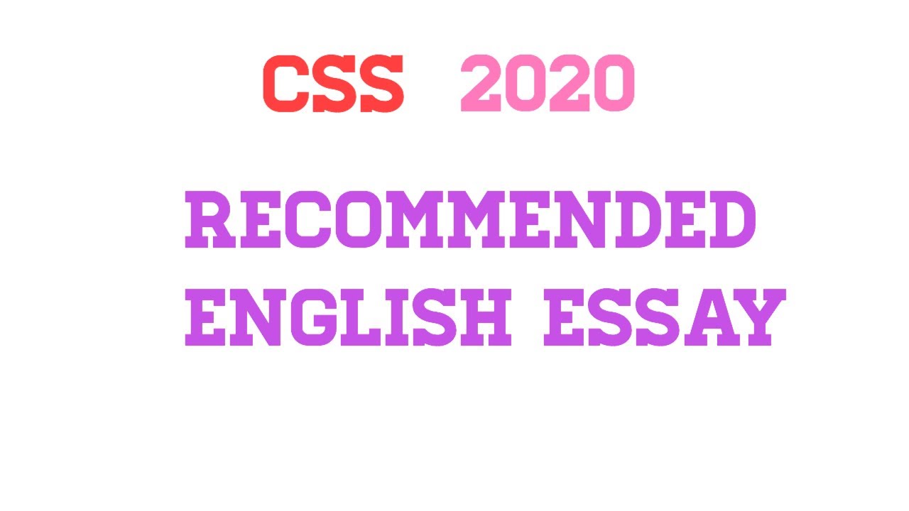 CSS ENGLISH ESSAYS Recommended Past English Essays YouTube Css English Essays Recommended Past English Essays Youtube