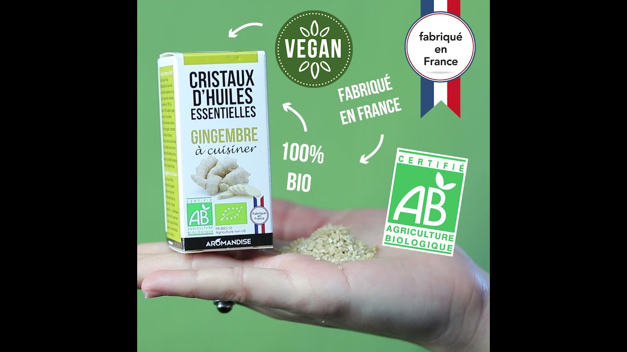 Aromandise - Menthe bio - Cristaux d'huiles essentielle à cuisiner