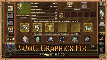 WoG Graphics fix update v2.22 with redesigned Commander skills icons