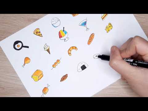 Video DDArt - easy to draw Food Emoji whatsapp facebook zalo... - youtube