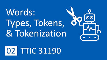 02 | Words: Types, Tokens, & Tokenization | TTIC 31190 (NLP) - Fall 2020