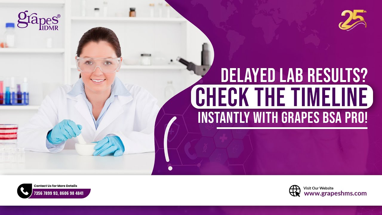Delayed Lab Results? Check the Timeline Instantly with Grapes BSA Pro ...