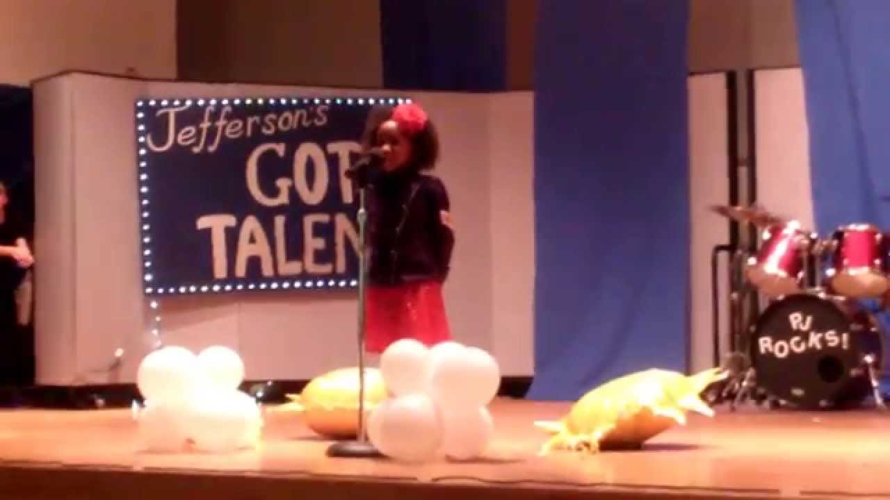 SoSo singing Annie Tomorrow Jefferson Elementary Talent Show 2015 YouTube