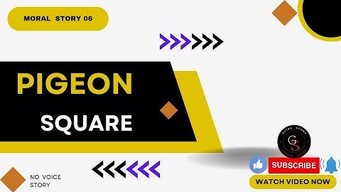 happiness in helping others | the pigeons story in english | pigeon square | Guide Story Officially