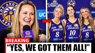 “WE TOOK ALL THREE!” Lynne Roberts CONFIRMS Tres Leches Trio Joined LA Sparks Today!