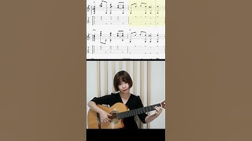 Thumbnail of 🎸 La Cumparsita guitar TAB 🎼 on screen #fingerstyle #classicalguitar
