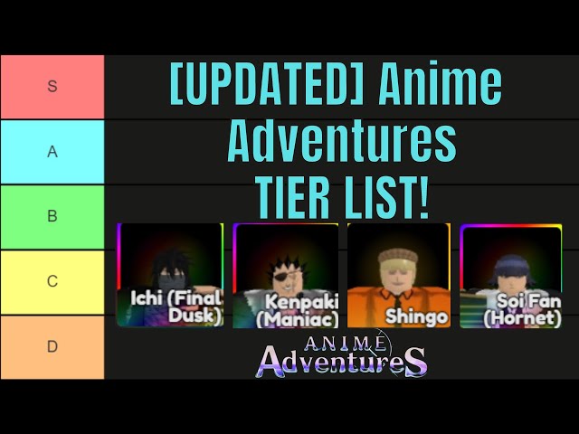 tier list anime adventures value｜TikTok Search