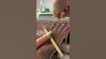 🧶🧶🧶improvising today #knitting #knittingmachine #machineknitting #howto #shortvideo #shorts