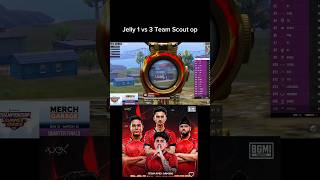 jelly 1 vs 3 Team Scout op 🖤🖤🖤 #bgmihighlights #viral #apex #apex #dilsegodlike #godlike #jonathan