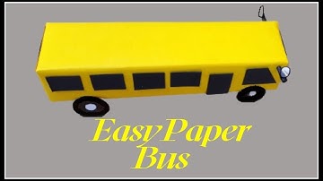 Easy Paper Bus Making / How to make a Paper Bus / Colgate Box Reuse Idea