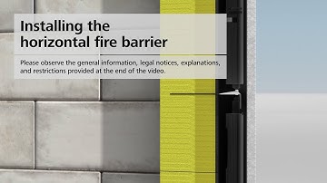 StoVentec R rainscreen cladding facade - Installing the horizontal fire barrier
