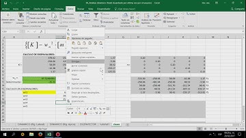 Eigenvalores y eigenvectores con EXCEL - Análisis Dinámico de estructuras 1