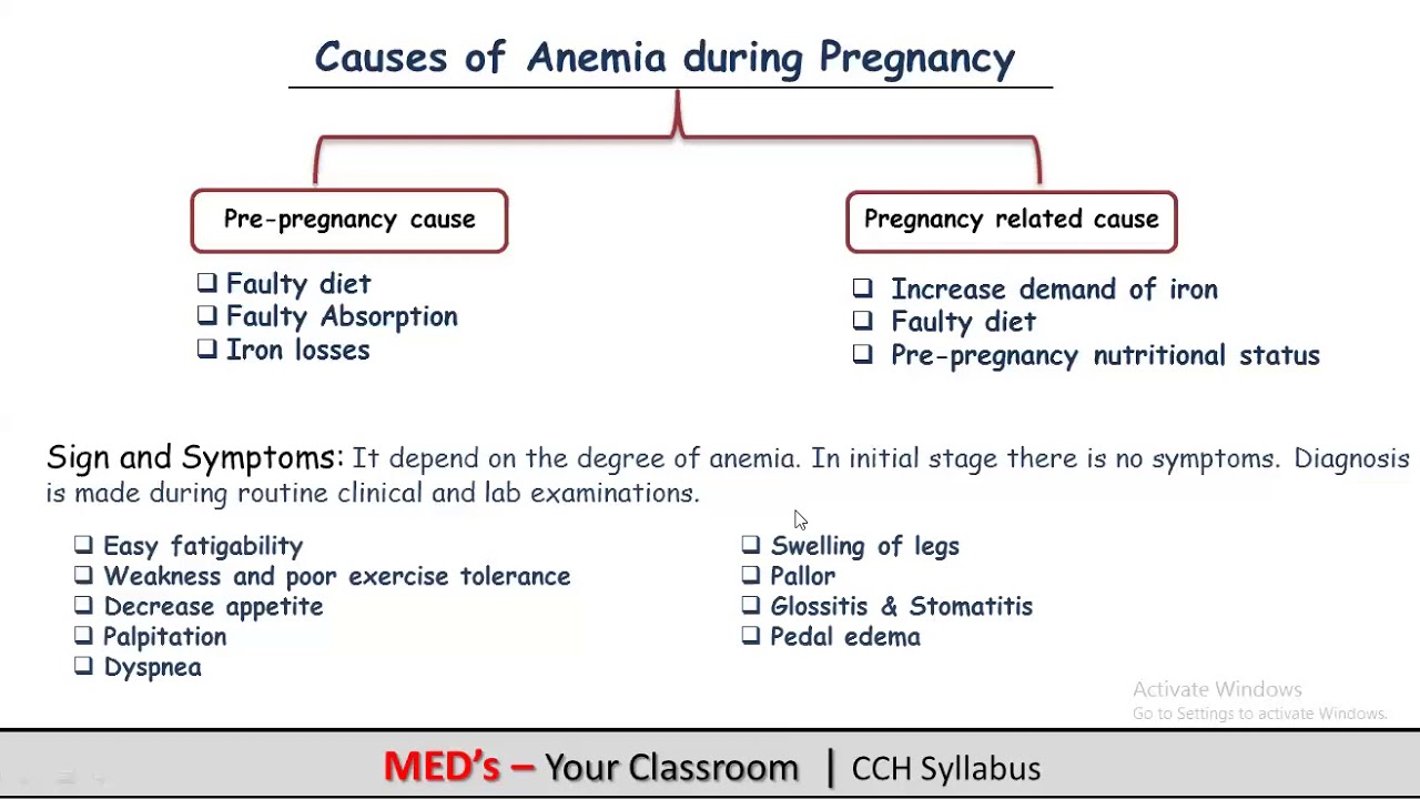 Module 1 Part 18 Anemia during pregnancy CCH MEDs Your