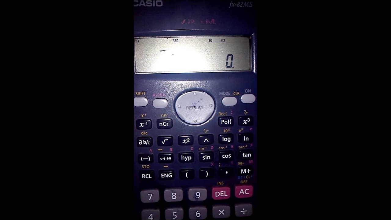 Uso calculadora cientifica