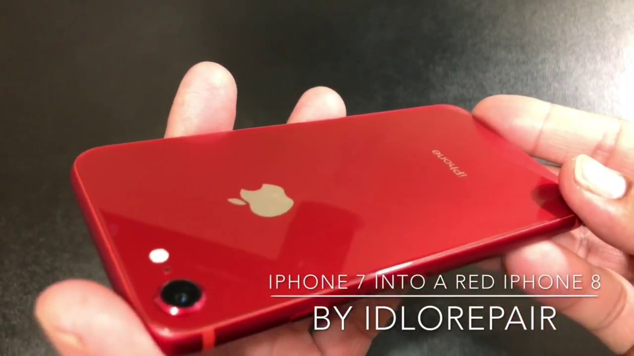 iPhone 7が2台iPhone8が2台 iPhone 7 into a Red iPhone 8 - YouTube