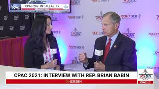 Interview with Brian Babin at CPAC 2021 in Dallas 7/11/21