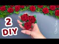 WOW! 🤩 2 DIY AMAZING Flowers Making Idea With Glitter Foam Sheet