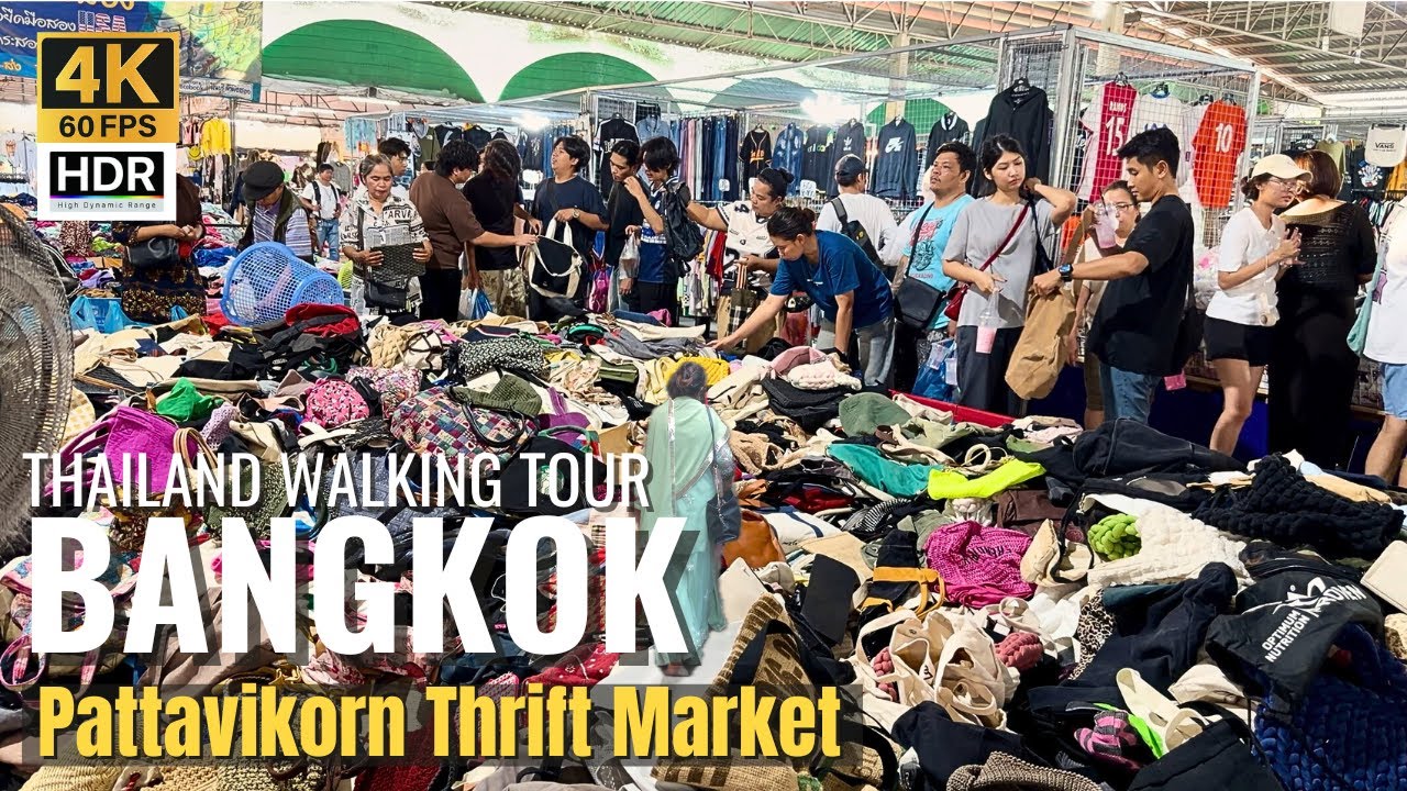 Bangkok’s Hidden Thrift Market 🛍️ Pattavikorn Market Second-Hand Shopping [4K HDR]