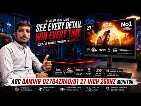 AOC AGON GAMING Q27G4ZRAD 27 Inch QHD 260 Hz Monitor Launched - Explained All Spec, Features & More