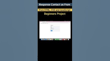 Responsive Contact us Page Design using html5 & css3 #html #css #javascript #shorts