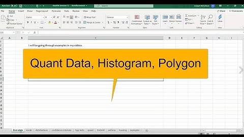Histogram and Polygon in Excel