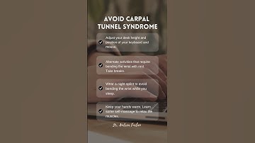 Avoid Carpal Tunel Syndrome