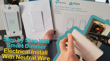 How to Electrical Install KASA Wifi Smart Switch Dimmer - Step by Step Wifi Smart Dimmer Install