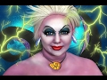 Little Mermaid URSULA LIGHTNING MAKEUP TUTORIAL!