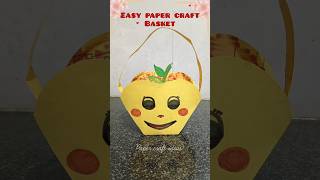 How to make easy paper basket 🧺/ DIY Paper Basket #diy #crafts #diycrafts​ #papercraft​ #ytshorts​