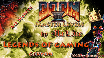 Master Levels for Doom II (GZDoom) 100% Walkthrough - Geryon