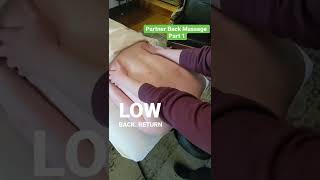 Partner back massage tutorial - part 1 #massageathome #athomemassage