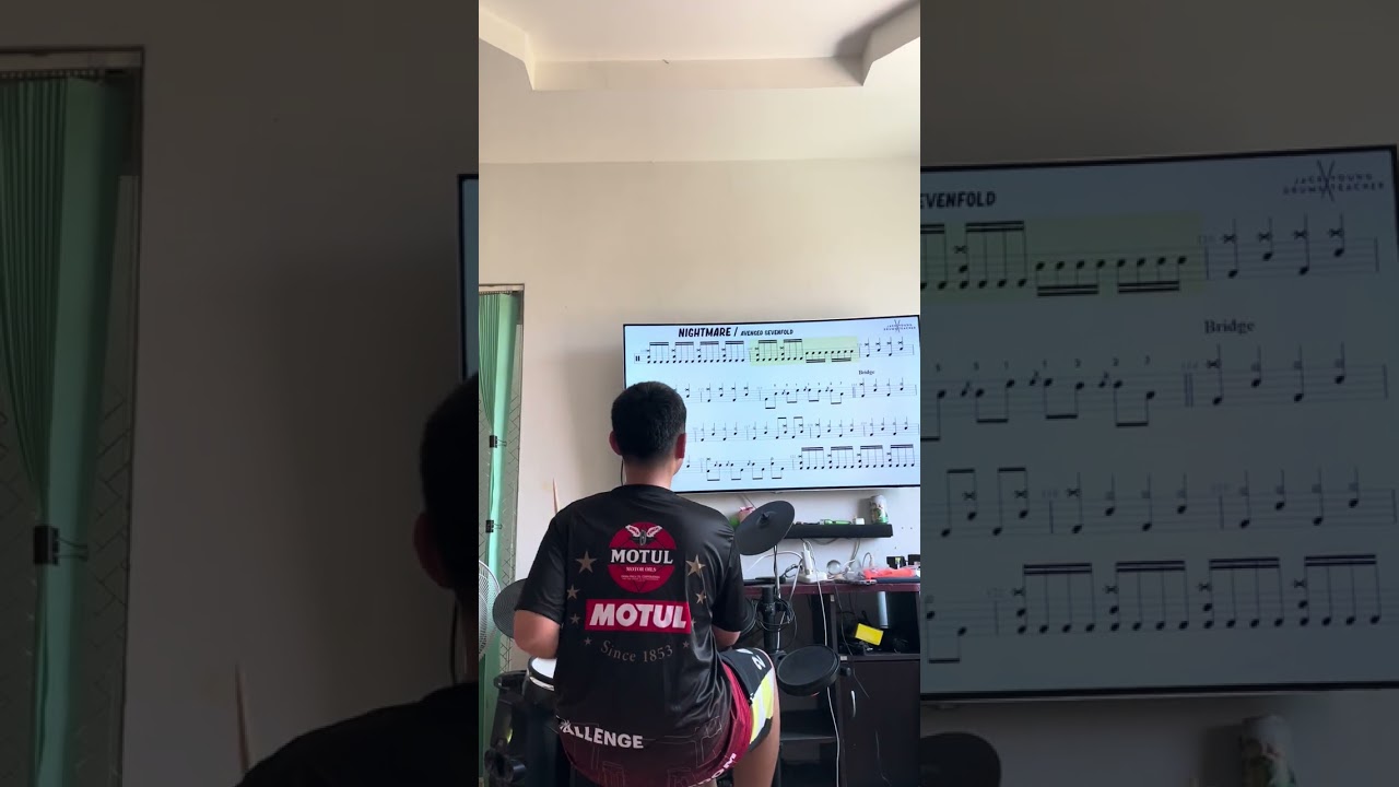 โชกุนฝึกตีกลองcoverเพลงnight mares 