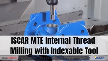 ISCAR MTE Internal Thread Milling with Indexable Tool