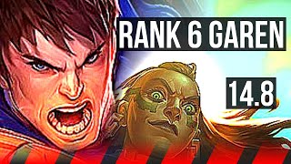 GAREN vs ILLAOI (TOP) | Rank 6 Garen, 6/1/1, Dominating | JP Master | 14.8