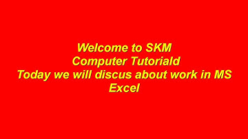 Work in MS Excel for class 8th from Sarat Guruji
