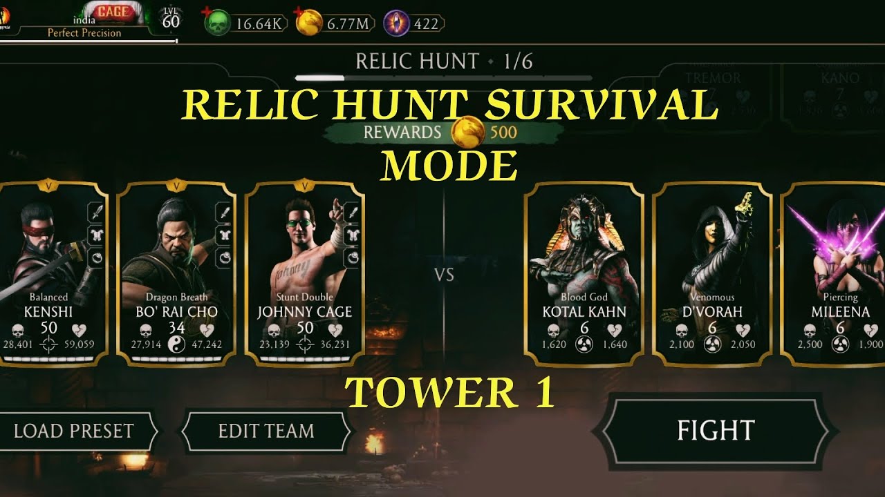 Mk mobile | Relic Hunt | Survival Mode | First Tower | Best Talent-tree & Equipments