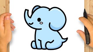 Hvordan Man Tegner En Elefant Trin For Trin Enkelt Og Nemt