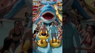💧🌪️Whale Slide Water Park Masti 🐋💦 | Ultimate Summer Fun & Crazy Reaction🤣#whatsappstatus