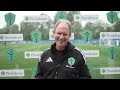 Interview: Brian Schmetzer speaks to media following training