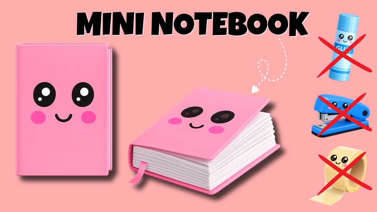 How to Make DIY Mini Notebook 📒 | Cute Paper Notebook | No Glue | Easy ...
