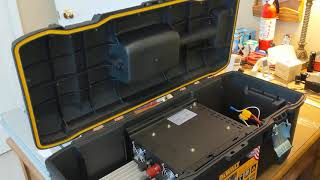 The Dewalt Rolling Tool Box, Scooter Batteries & Inverter - What will fit?