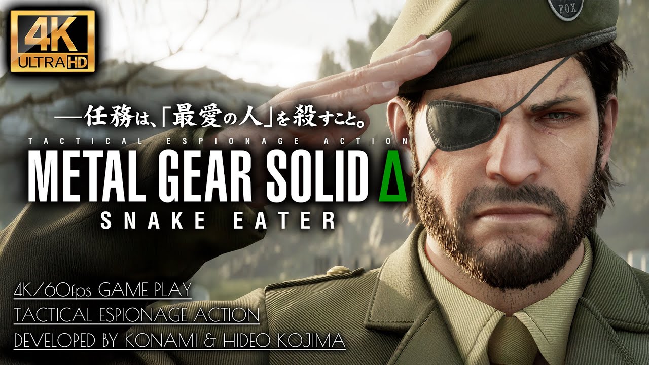 #12【4K/エンディング】メタルギアソリッドデルタ:スネークイーター/ザ・ボス戦ノーダメージ、禁断のEVAいじり【MGSΔ】
