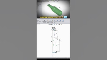 Bottle Tutorial SolidWorks 2025 #solidworks #ytshorts #cad #shorts #3d #solidworkstutorial