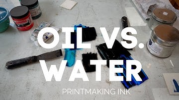 Differences between oil and water based ink