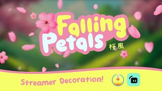 Blossom Breeze - Customizable Falling Petals Streamer Decoration