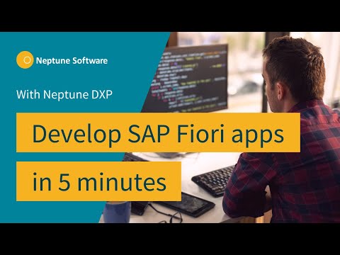 SAP Fiori App in 5 minutes with Low-Code & Neptune Software
