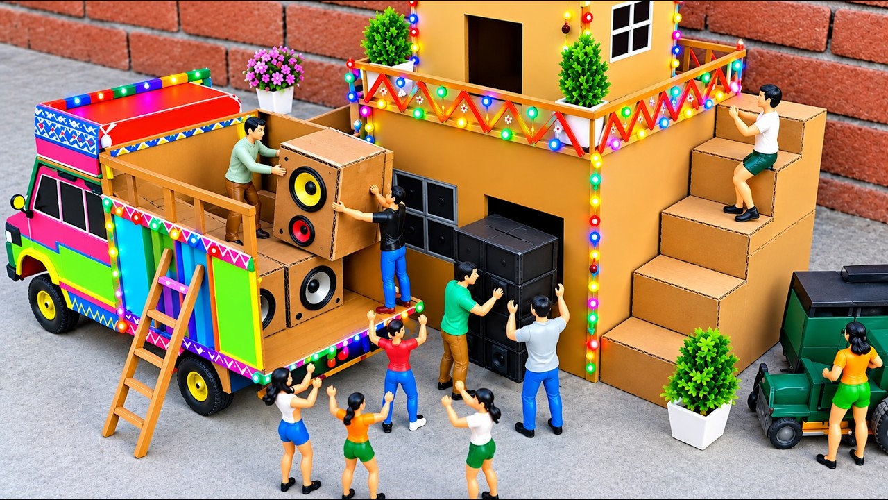 Mini Dj Truck |How To MakehomeXMini Dj | Mini dj setup atwith cardboard ...