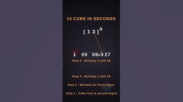 13 Cube Shortcut Trick #maths #cube #shorts