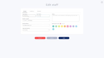 Edit or Delete Staff Member - Free Appointment Scheduling Software Plandok.com